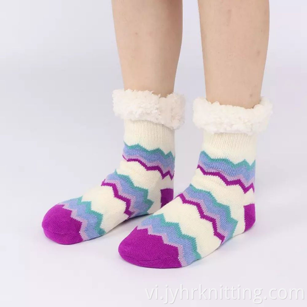 Cable Knit Slipper Socks